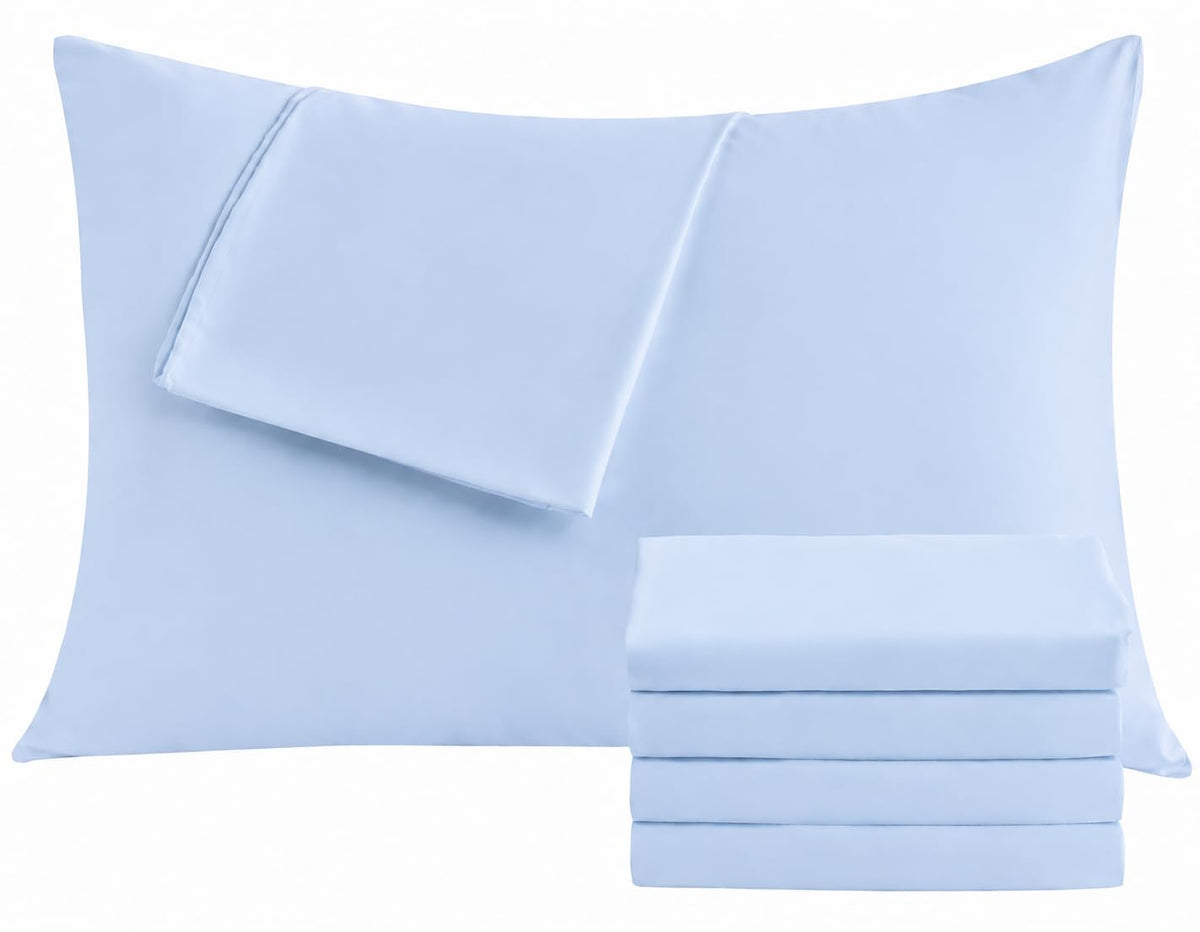 CULVE White Pillow Cases Standard 4 Pack, Microfiber Pillowcase, 20x26