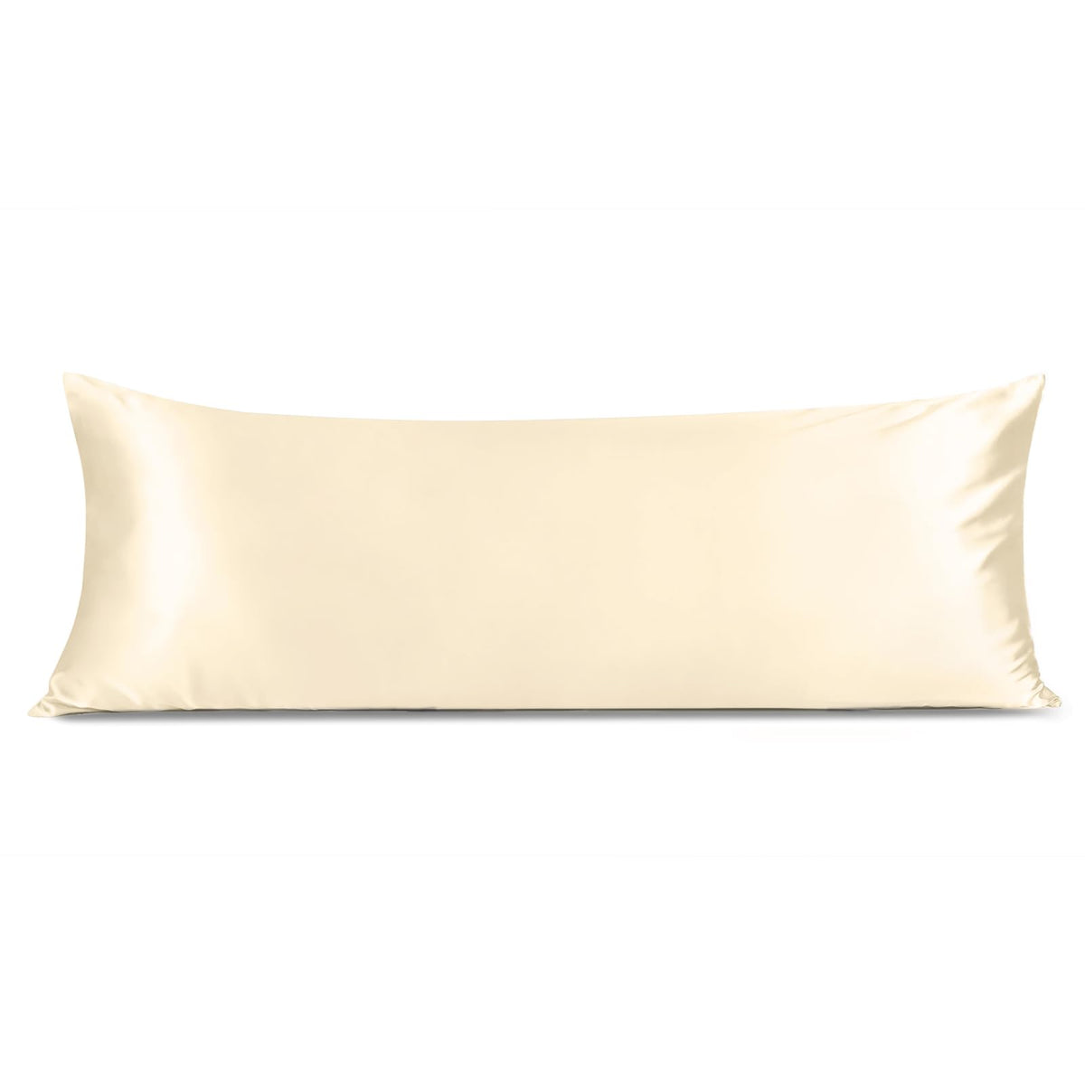 INFIIXSO Silk Pillow Cases 2 Pack, Standard Size, Hidden Zipper, Light Grey