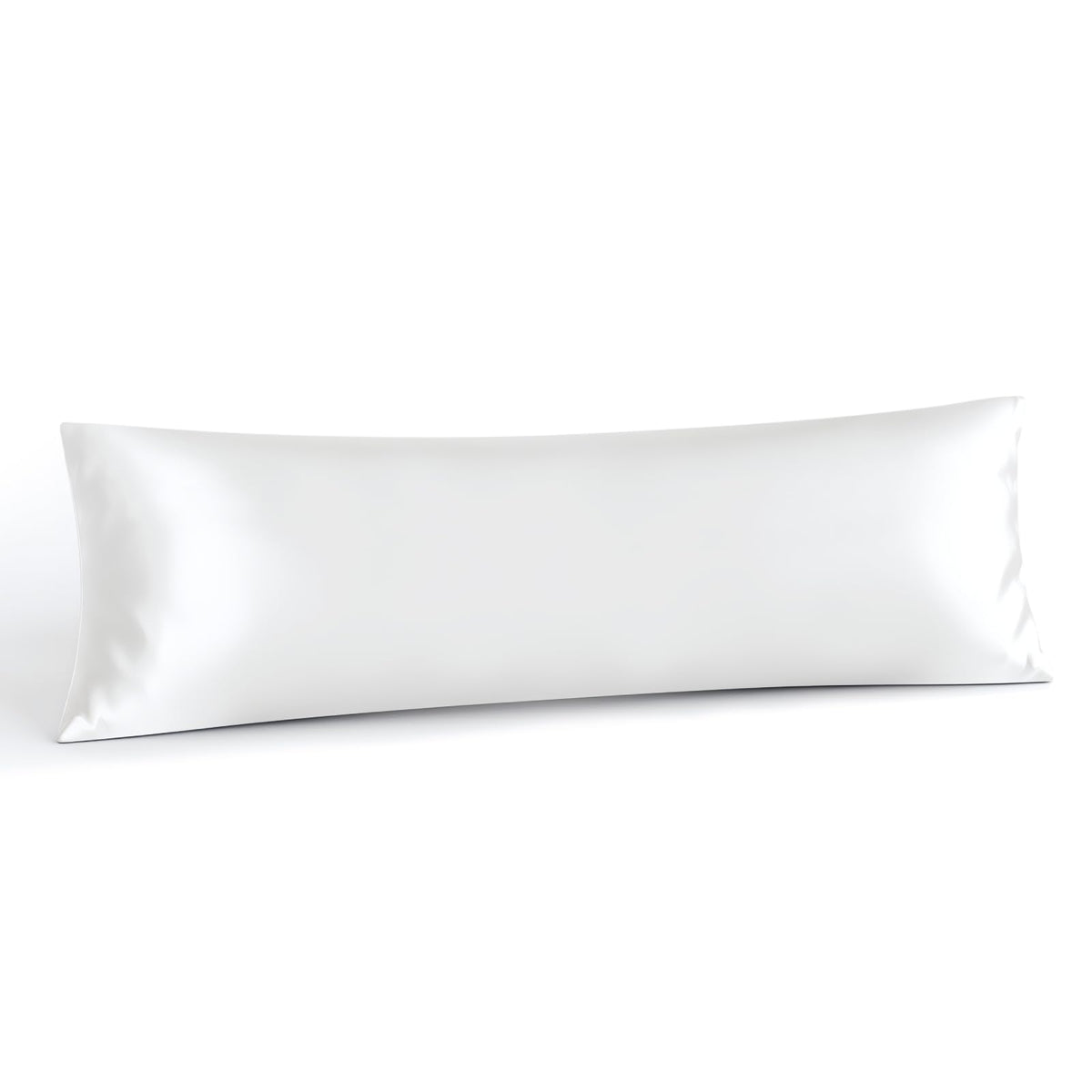 INFIIXSO Silk Pillow Cases 2 Pack, Standard Size, Hidden Zipper, Light Grey