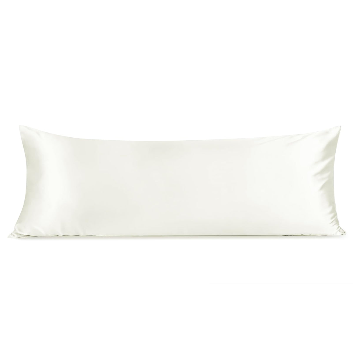 INFIIXSO Silk Pillow Cases 2 Pack, Standard Size, Hidden Zipper, Light Grey