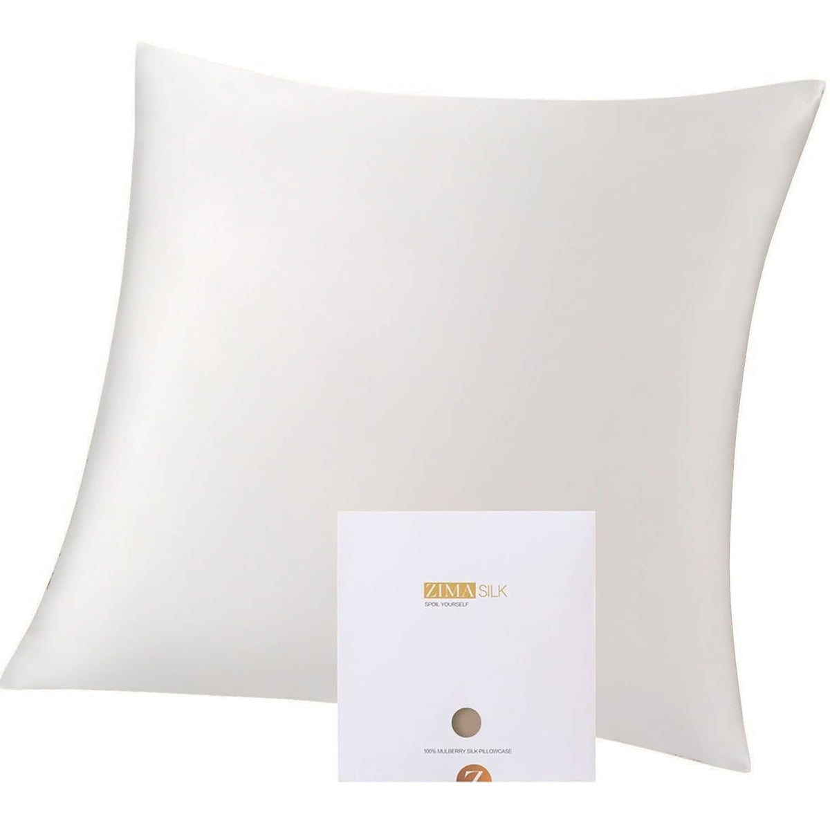ZIMASILK 100% Pure Mulberry Silk Pillow Cases for Hair and Skin, Queen
