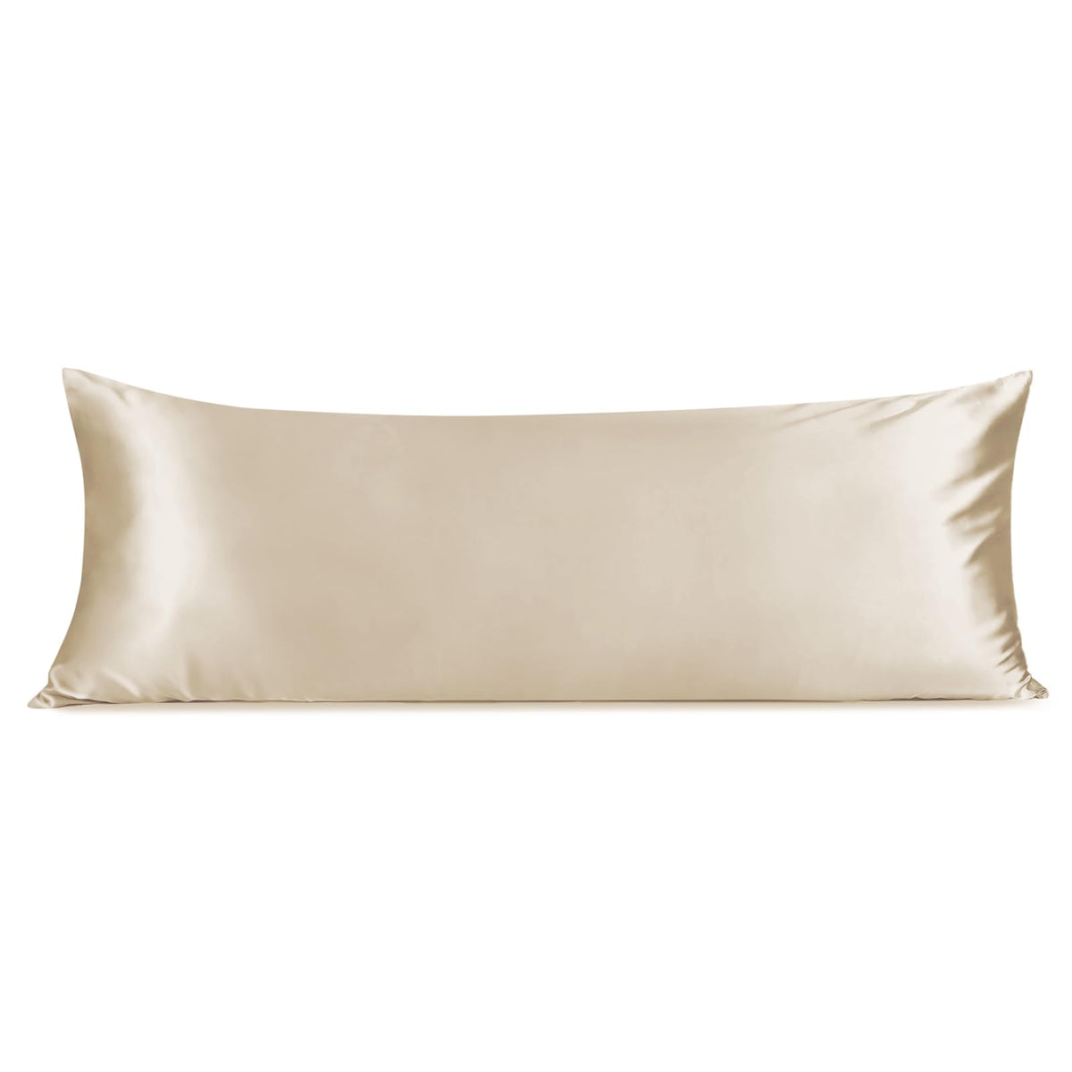 INFIIXSO Silk Pillow Cases 2 Pack, Standard Size, Hidden Zipper, Light Grey