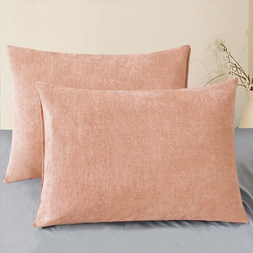 CaliTime Decorative Couch Throw Pillow Covers 18 X 18 Inches Navy Blue