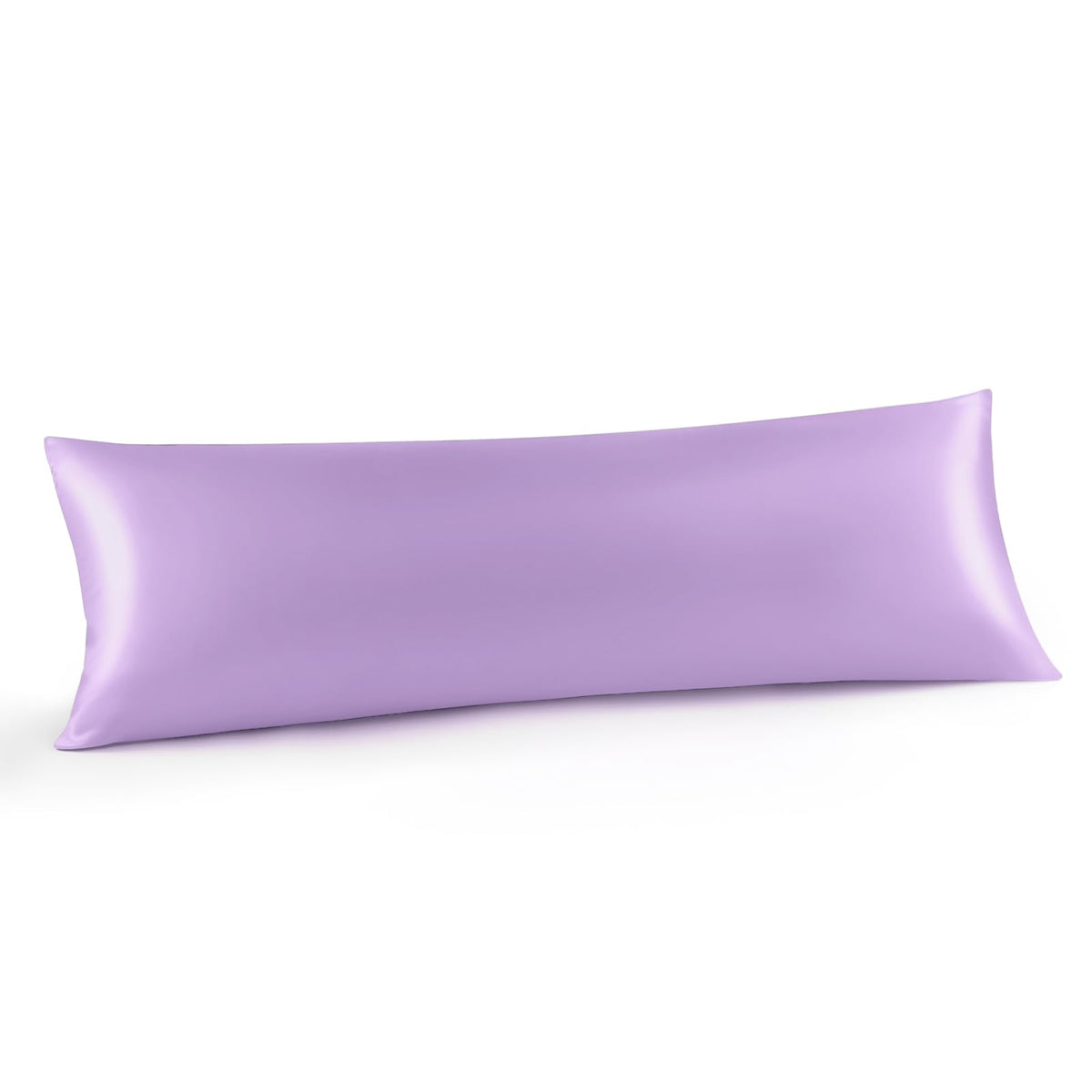 INFIIXSO Silk Pillow Cases 2 Pack, Standard Size, Hidden Zipper, Light Grey