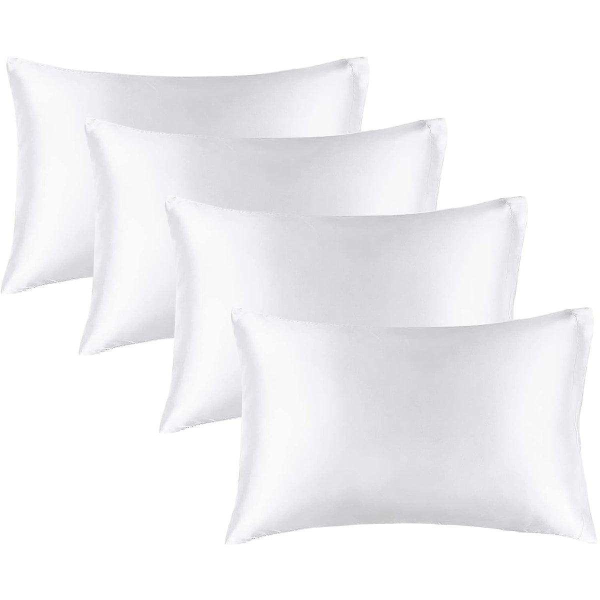 BEDELITE Satin Pillowcases, Queen Size 20x30 Inch, Dark Grey, Set of 2