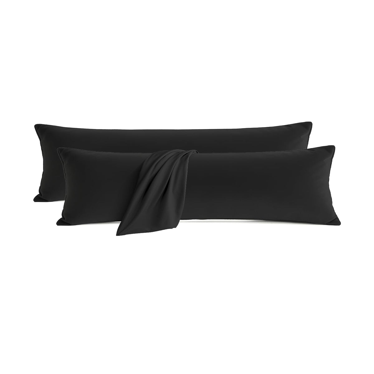 Set of 2 Brushed Microfiber Pillowcases 20x26 inch Pink
