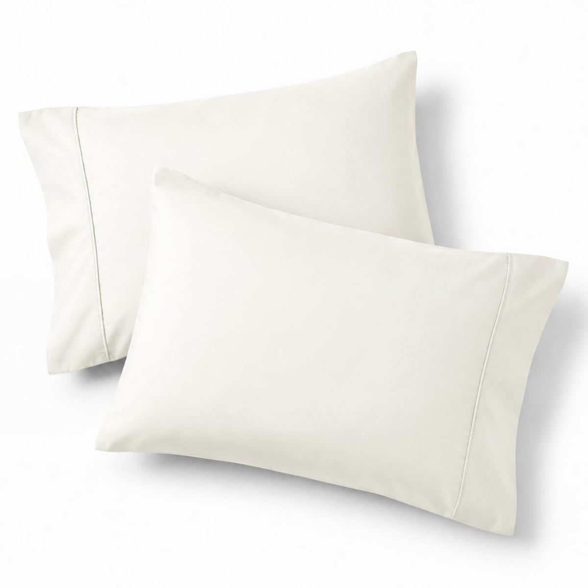 Bedsure Pillow Cases Queen Set of 2 - Dark Grey Double Brushed Microfiber Pillowcases 2 Pack, Super Soft Cooling Pillow Sham Covers with Envelope Closure, Wrinkle, Fade Resistant, 20”x30“
