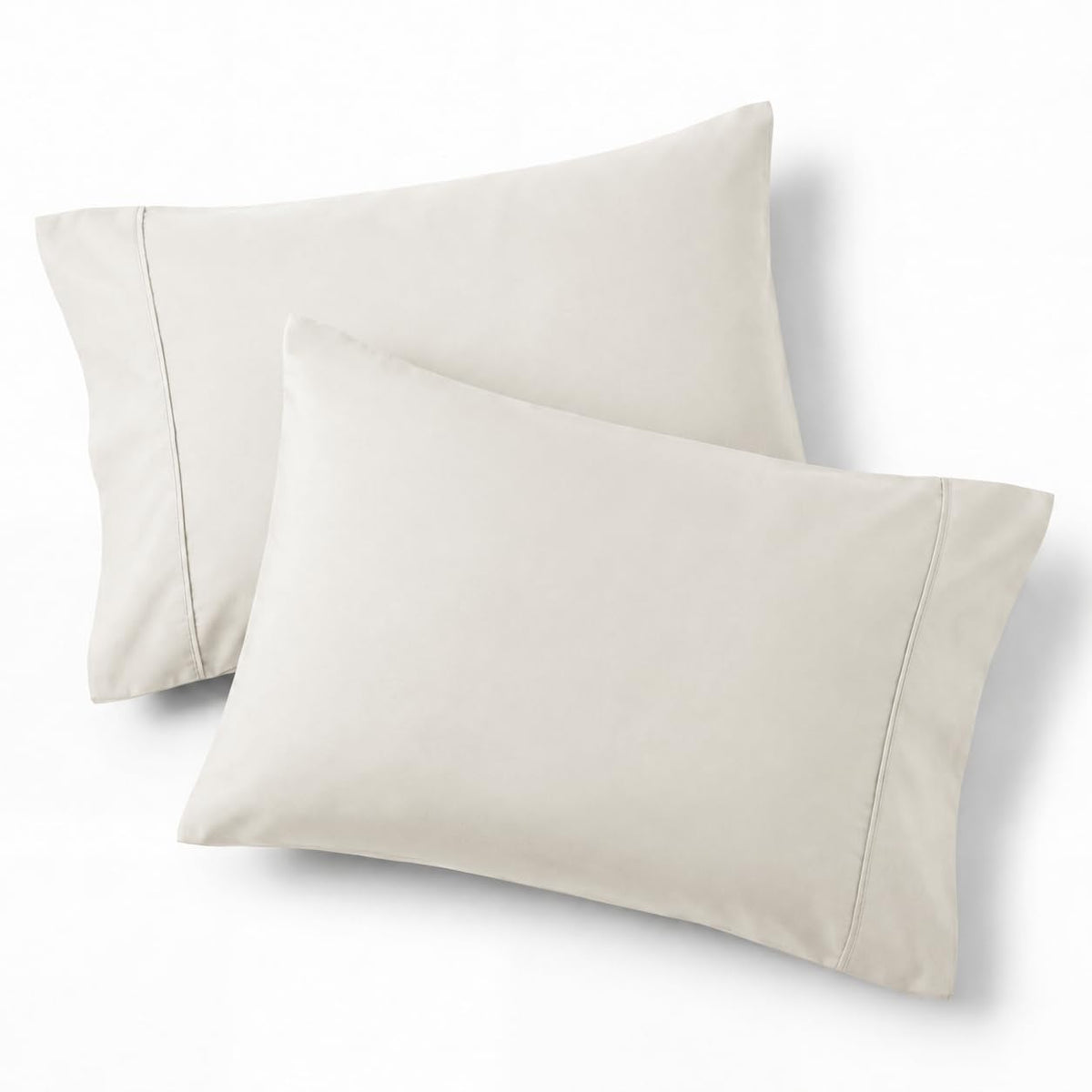 Bedsure Pillow Cases Queen Set of 2 - Dark Grey Double Brushed Microfiber Pillowcases 2 Pack, Super Soft Cooling Pillow Sham Covers with Envelope Closure, Wrinkle, Fade Resistant, 20”x30“