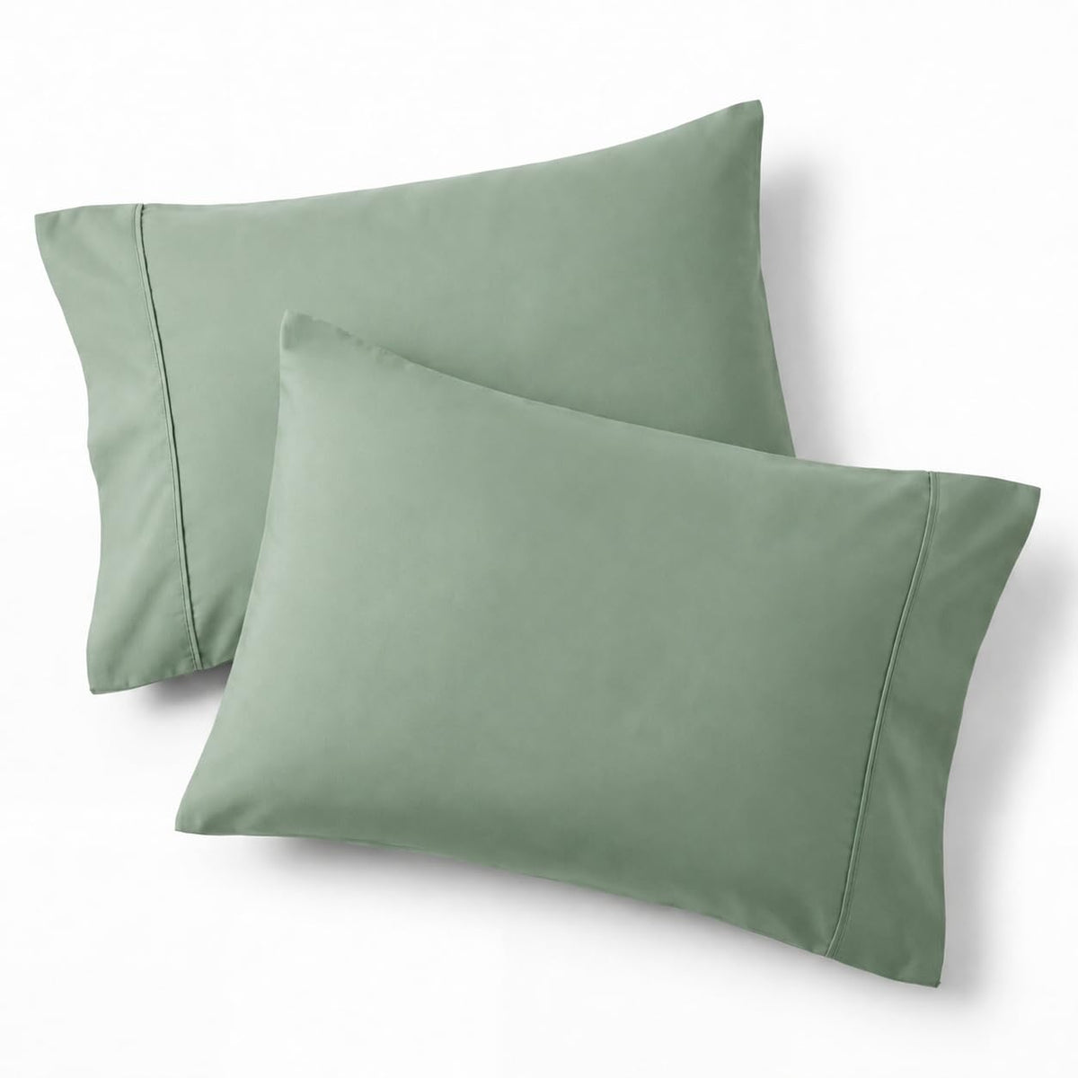 Bedsure Pillow Cases Queen Set of 2 - Dark Grey Double Brushed Microfiber Pillowcases 2 Pack, Super Soft Cooling Pillow Sham Covers with Envelope Closure, Wrinkle, Fade Resistant, 20”x30“