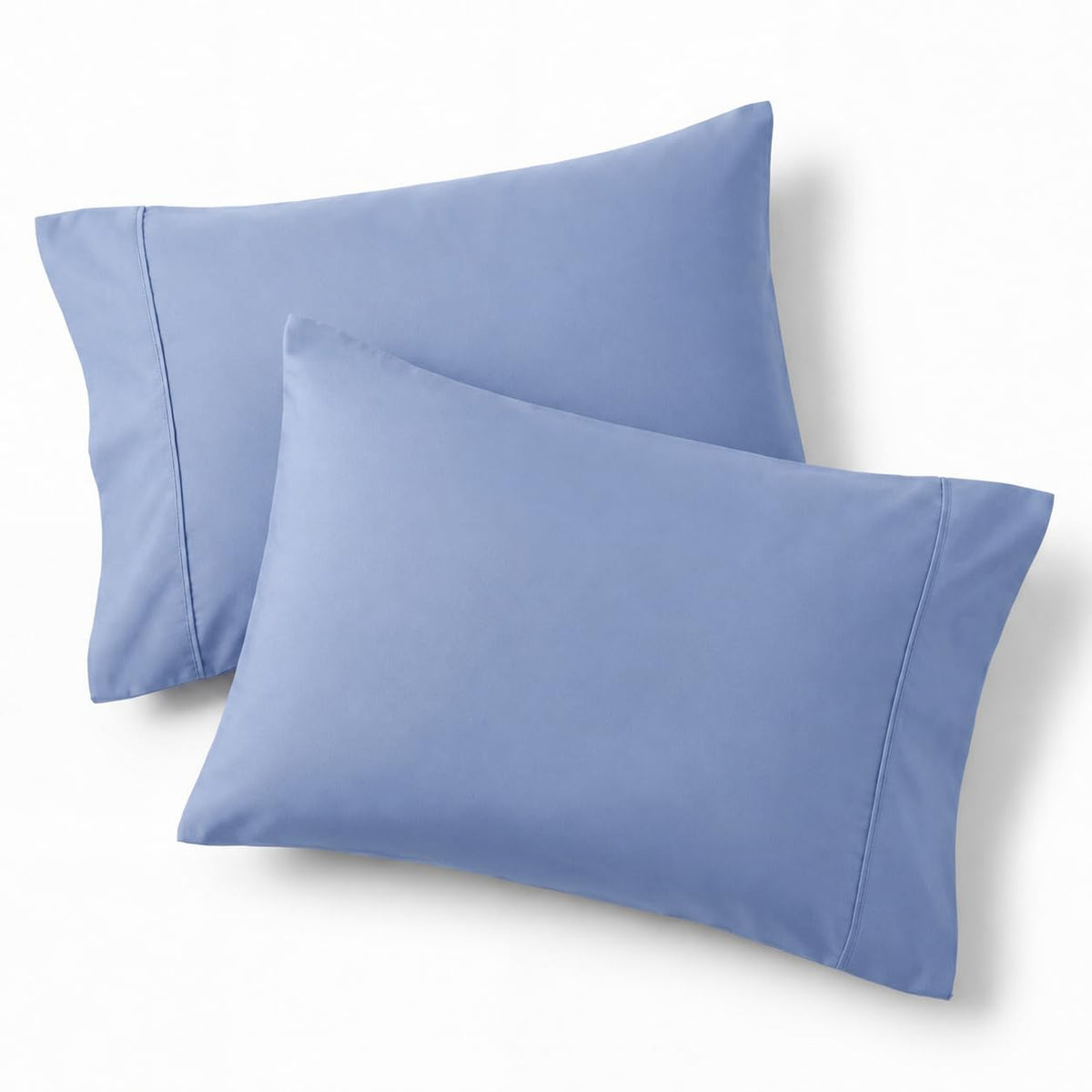 Bedsure Pillow Cases Queen Set of 2 - Dark Grey Double Brushed Microfiber Pillowcases 2 Pack, Super Soft Cooling Pillow Sham Covers with Envelope Closure, Wrinkle, Fade Resistant, 20”x30“