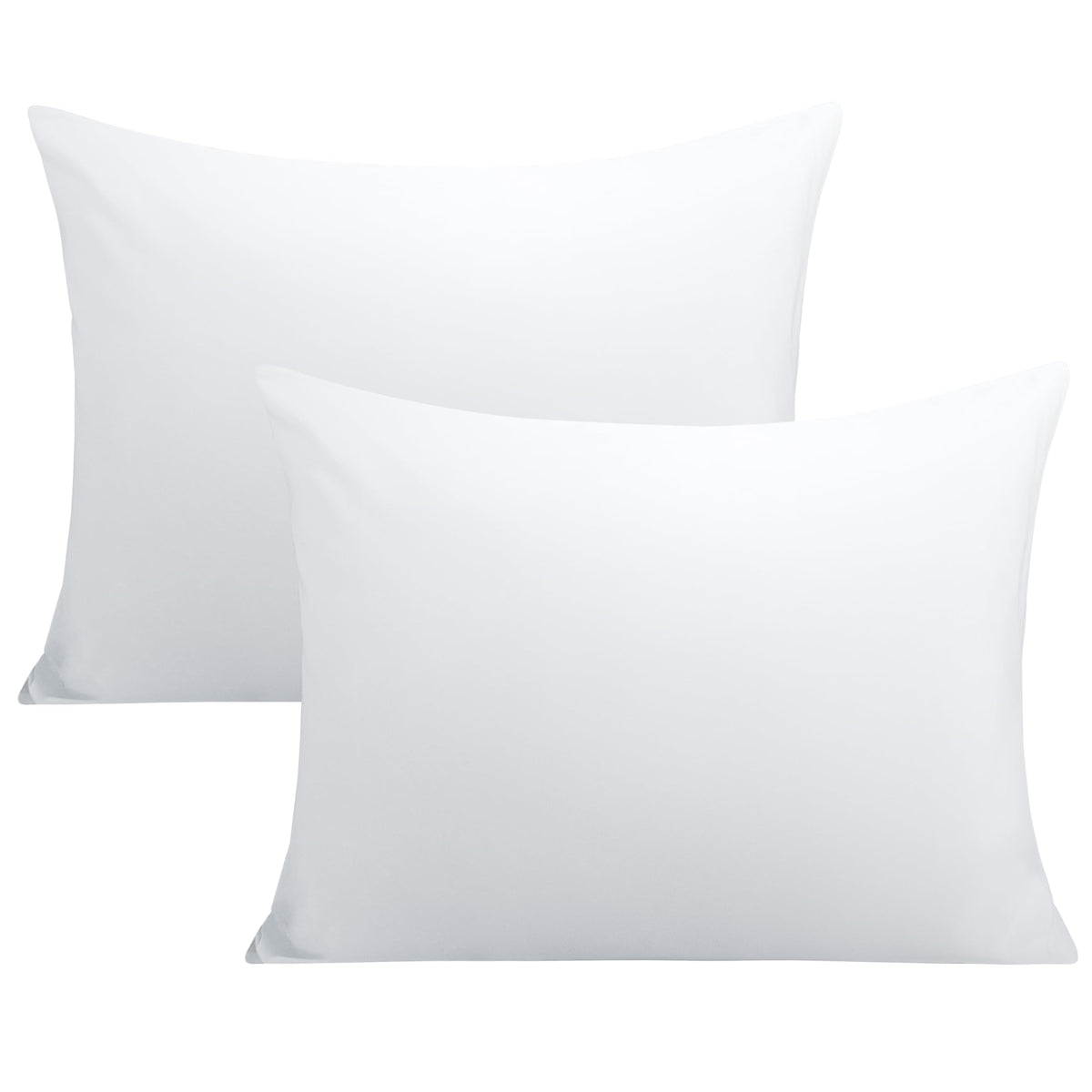FLXXIE 2-Pack Microfiber Queen Pillow Cases, Envelope Closure, Black