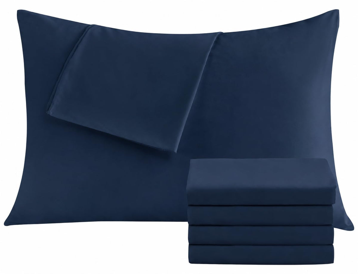 CULVE White Pillow Cases Standard 4 Pack, Microfiber Pillowcase, 20x26