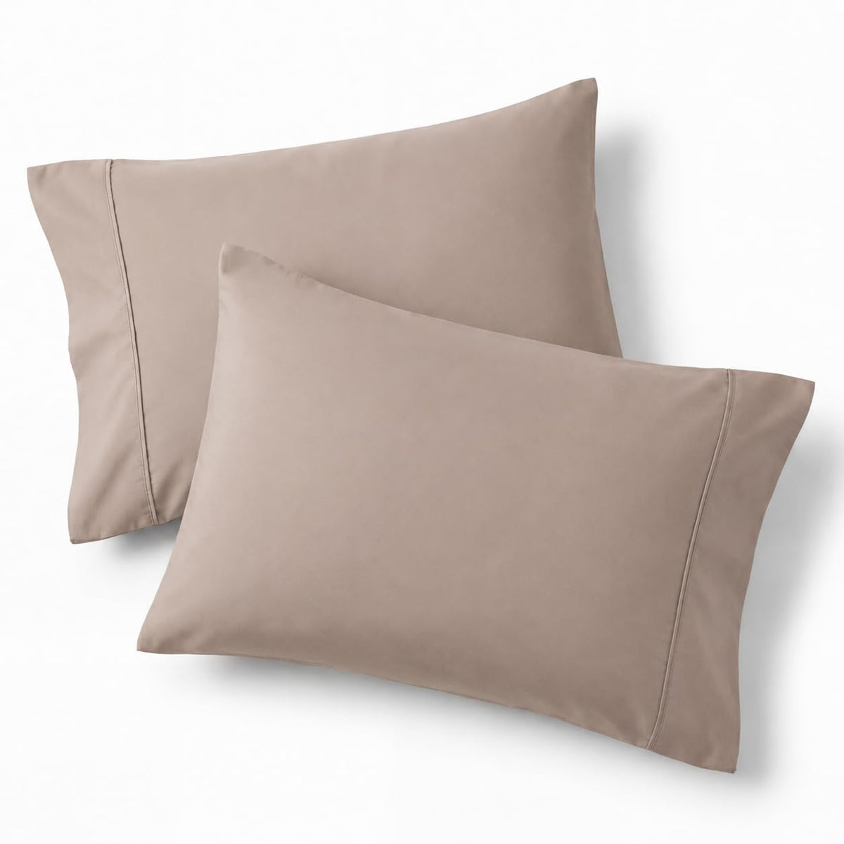 Bedsure Pillow Cases Queen Set of 2 - Dark Grey Double Brushed Microfiber Pillowcases 2 Pack, Super Soft Cooling Pillow Sham Covers with Envelope Closure, Wrinkle, Fade Resistant, 20”x30“