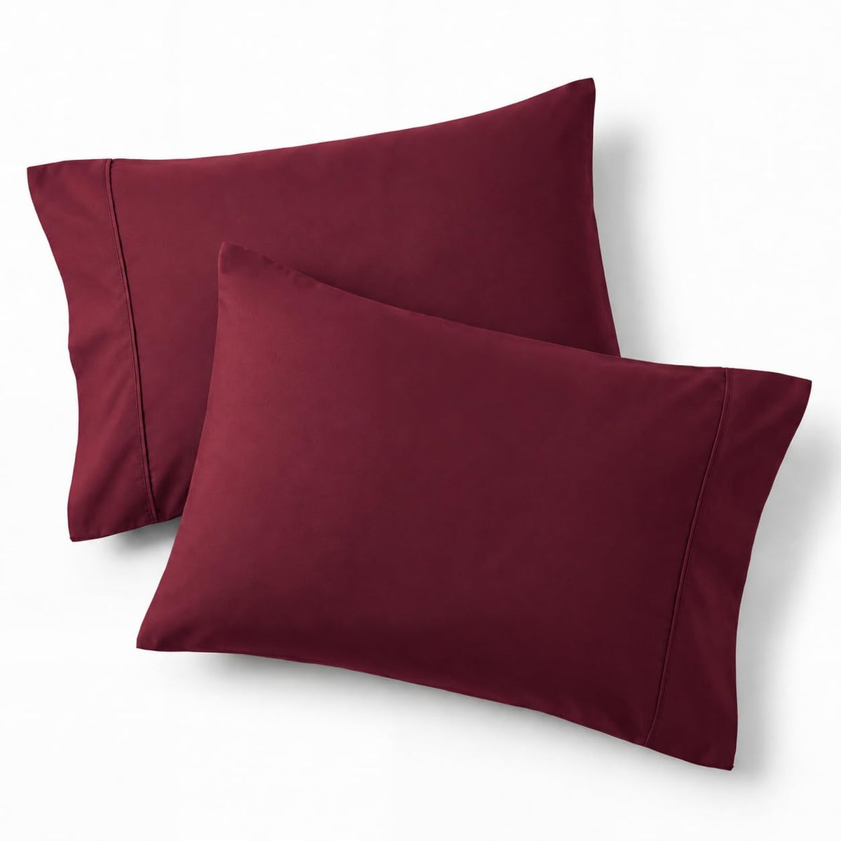 Bedsure Pillow Cases Queen Set of 2 - Dark Grey Double Brushed Microfiber Pillowcases 2 Pack, Super Soft Cooling Pillow Sham Covers with Envelope Closure, Wrinkle, Fade Resistant, 20”x30“