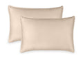 Queen Pillowcases by Pure Bamboo, Genuine 100% Organic Viscose Derived from Bamboo, Luxuriously Soft & Cooling, Double Stitching, Envelope Closure (2 Queen Pillowcases, White)