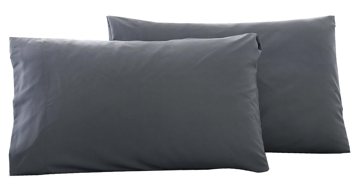 Microfiber Queen Bed Pillowcases 2 Pack, Super Soft Bed Pillow Covers Envelope Closure, Wrinkle, Fade and Stain Resistant, 20x30, Light Beige