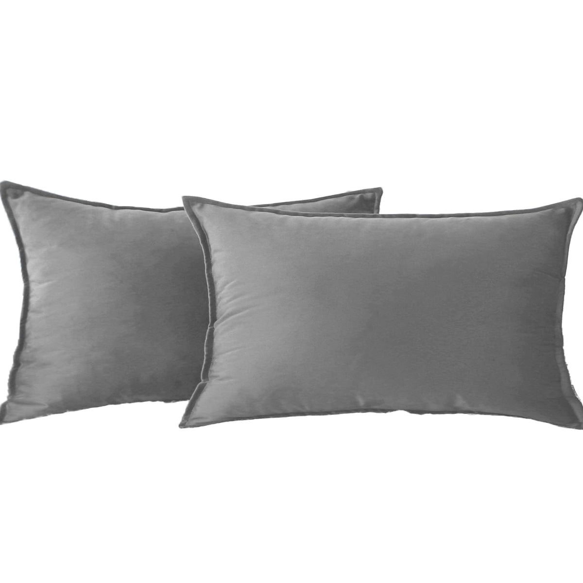 JIAHANNHA Velvet Green Throw Pillow Covers 18”x18”Pack of 2 Soft Decorative