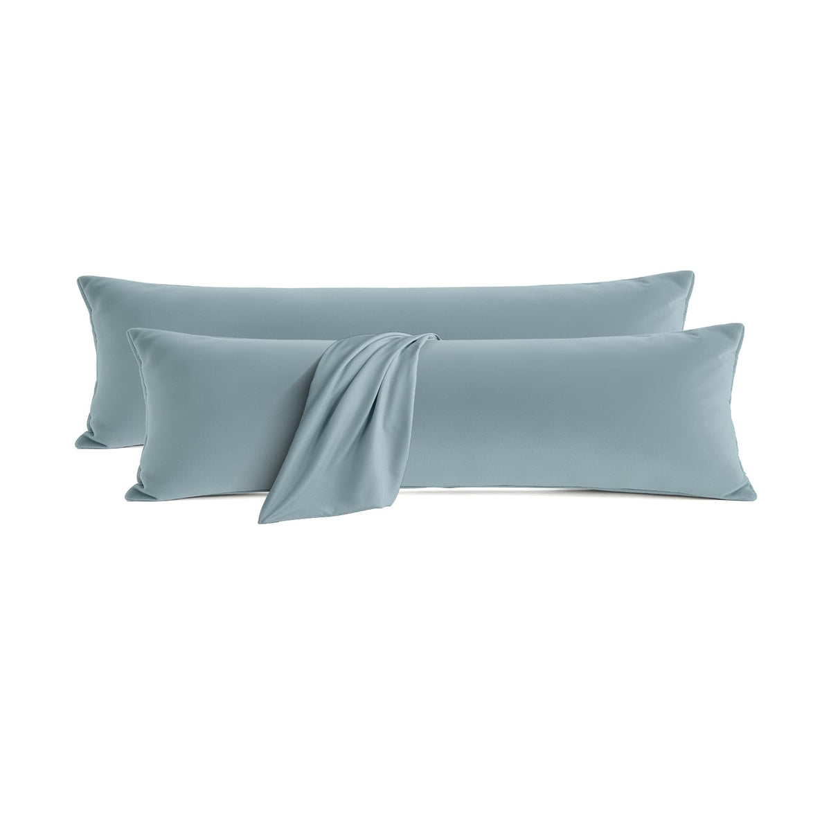 Set of 2 Brushed Microfiber Pillowcases 20x26 inch Pink