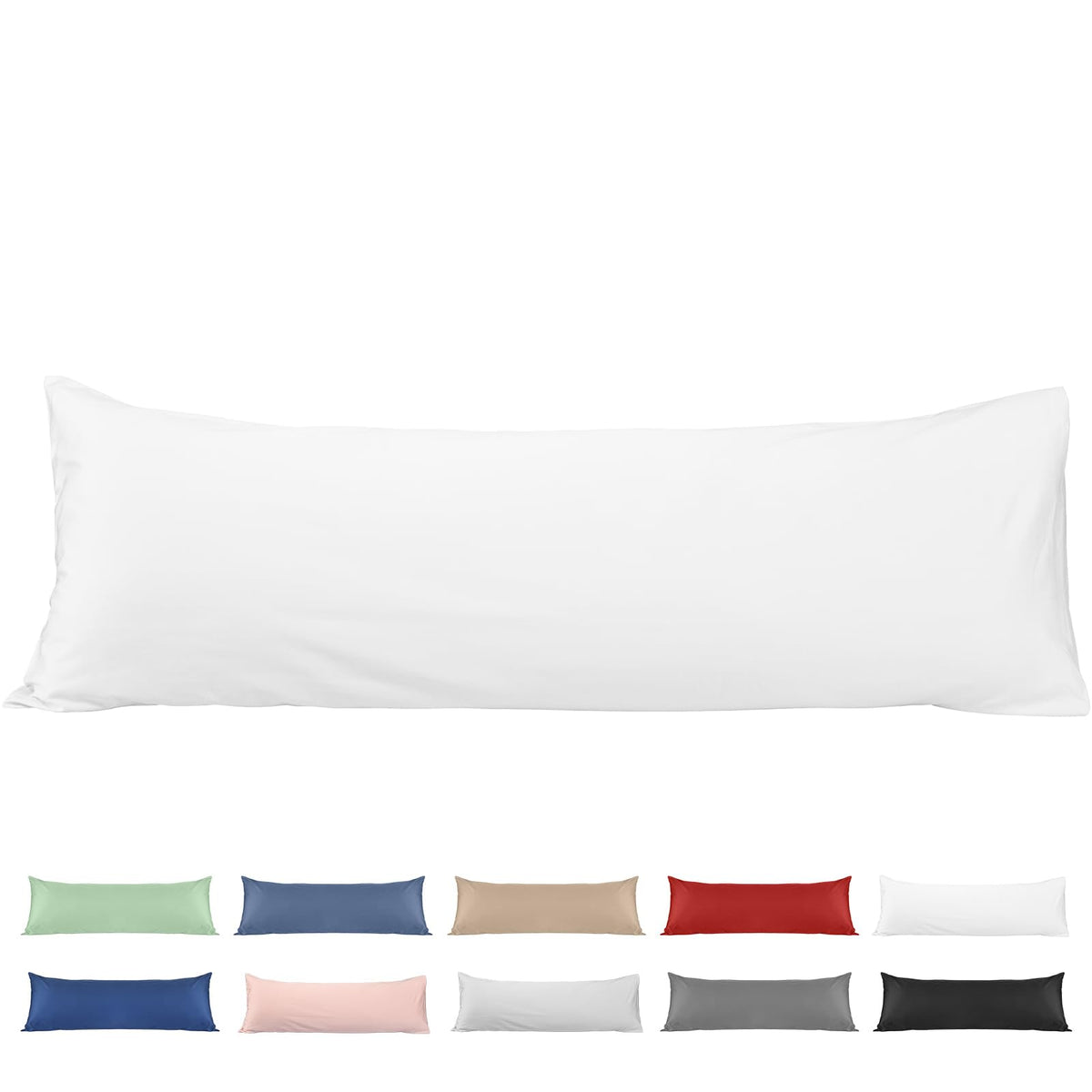 Deep Dream 100% Cotton Pillow Cases Standard Size Set of 2, 600 Thread Count Cotton Pillowcases Standard, White Pillow Cases Set of 2 with Envelop Closure, 20x26 Inches