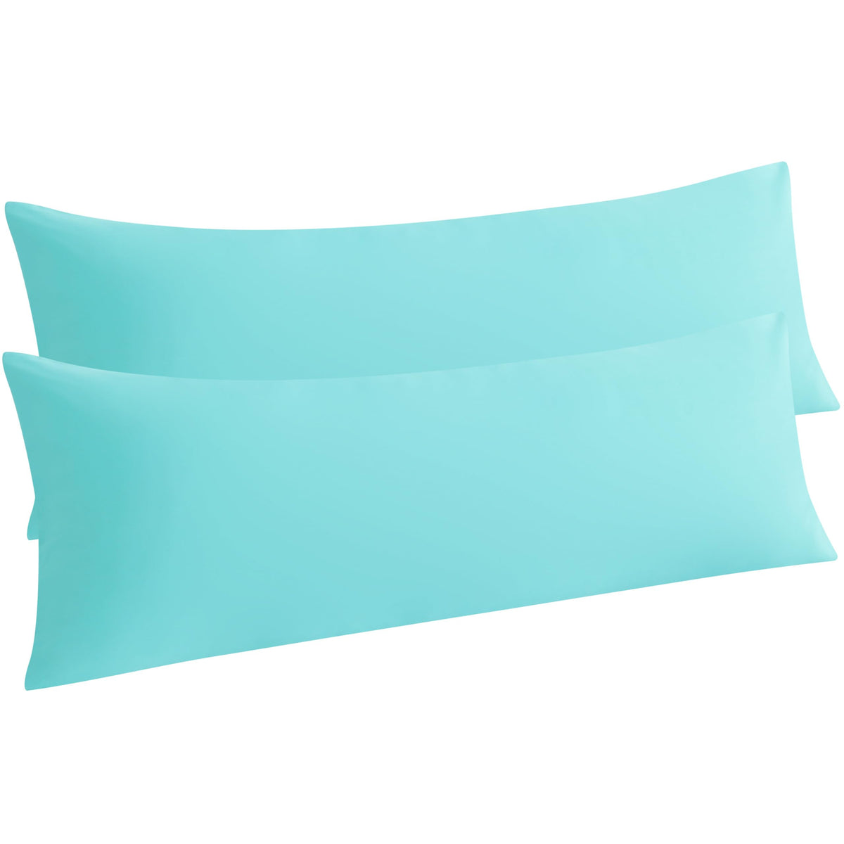 NTBAY Standard Microfiber Pillowcases, Set of 2, Sky Blue