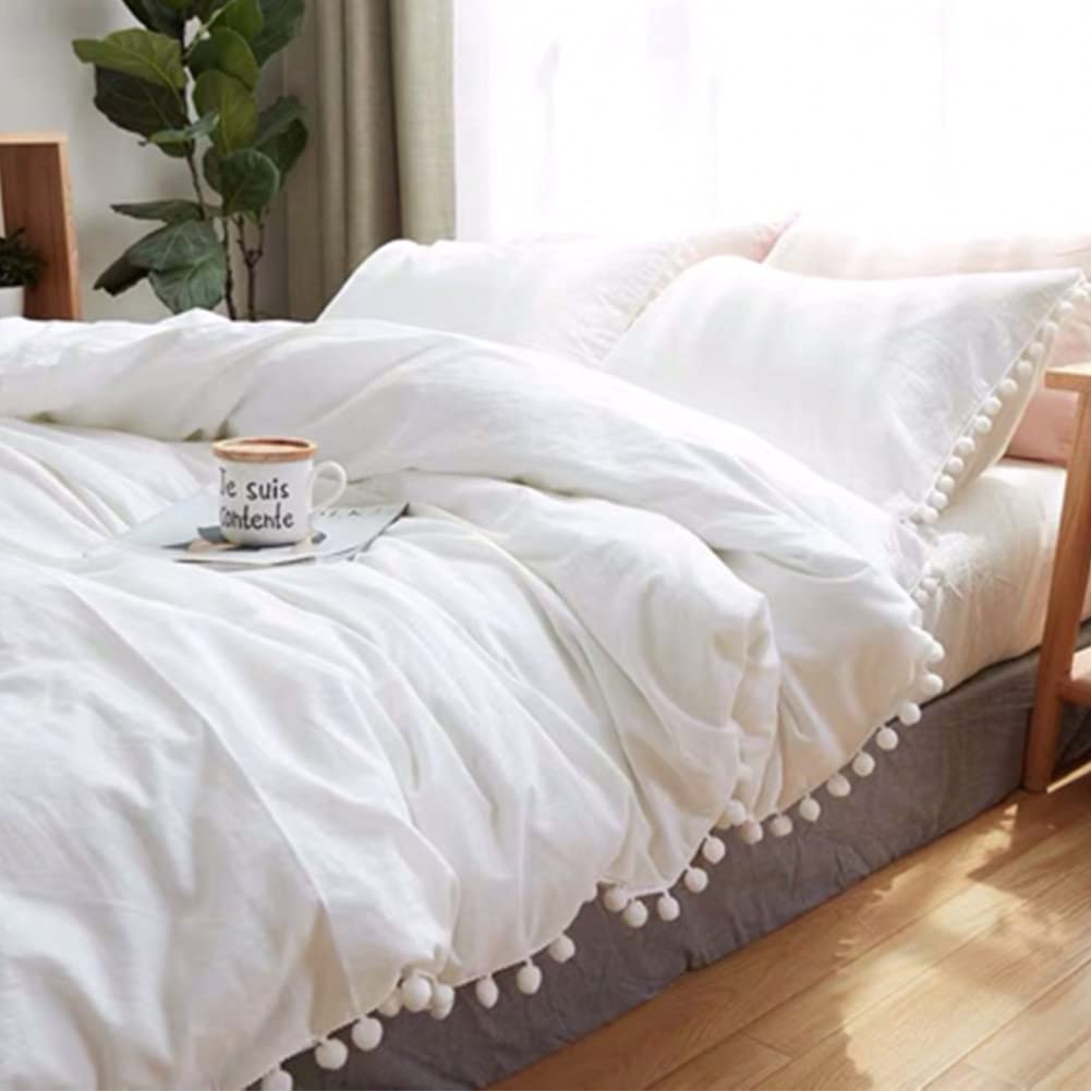 ETDIFFE Sage Green Boho Duvet Cover Set Queen Size, 3 Piece, 90x90 Inch