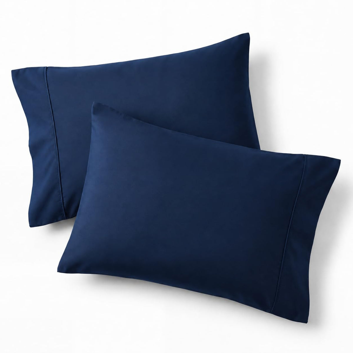 Bedsure Pillow Cases Queen Set of 2 - Dark Grey Double Brushed Microfiber Pillowcases 2 Pack, Super Soft Cooling Pillow Sham Covers with Envelope Closure, Wrinkle, Fade Resistant, 20”x30“