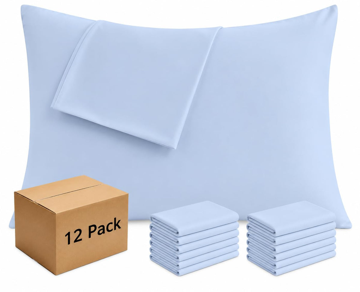 CULVE White Pillow Cases Standard 4 Pack, Microfiber Pillowcase, 20x26