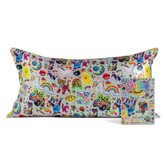 Bridgerton x Kitsch Satin Pillowcase W/Zipper - Size 19x26, Wisteria