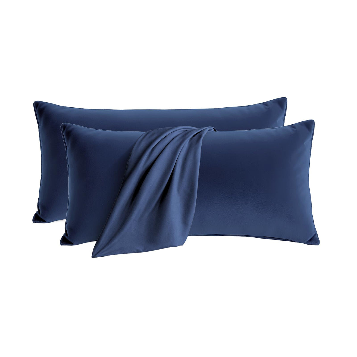 Set of 2 Brushed Microfiber Pillowcases 20x26 inch Pink