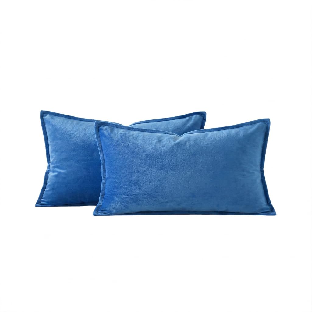 JIAHANNHA Velvet Green Throw Pillow Covers 18”x18”Pack of 2 Soft Decorative