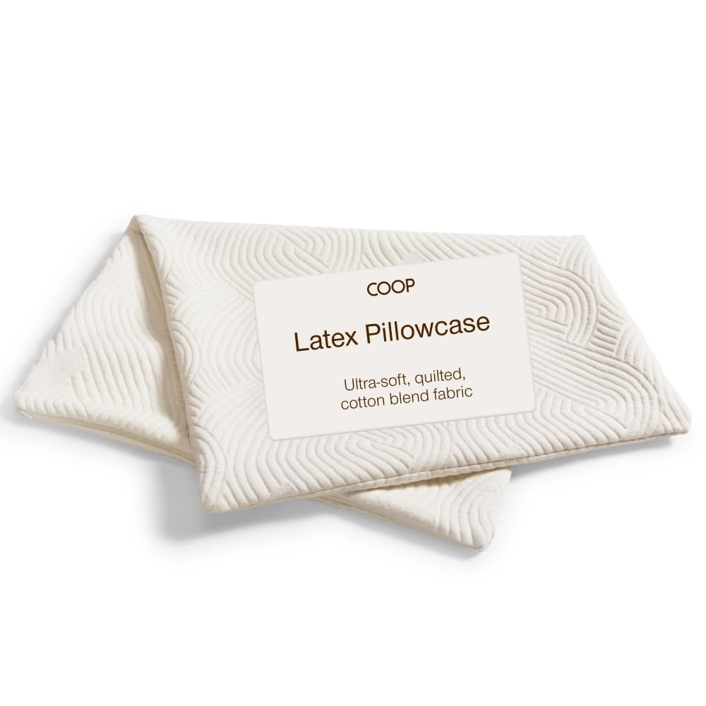 Coop Home Goods Original Pillow Case, Queen Size Pillow Case for Memory Foam Pillows, Breathable Ultra Soft Lulltra Fabric Cover with Zipper, Polyester/Rayon