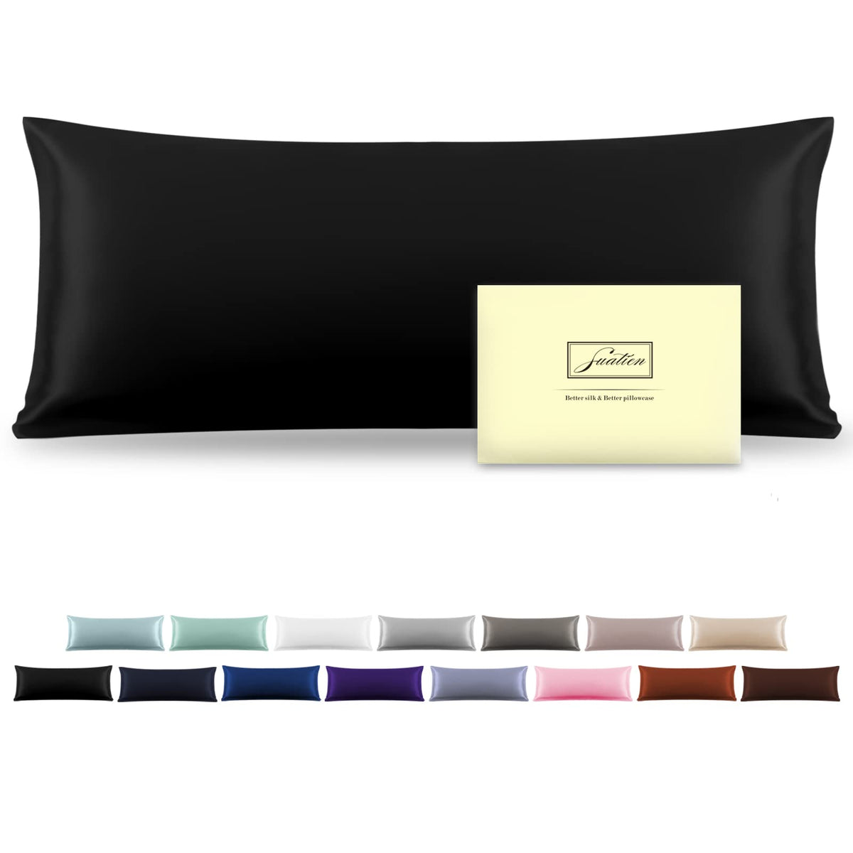 Mulberry Silk Pillowcase for Hair and Skin Standard Size 20"X 26" Pillow Case with Hidden Zipper Soft Breathable Smooth Cooling Silk Pillow Covers for Sleeping (Haze Blue,Standard,1Pcs)