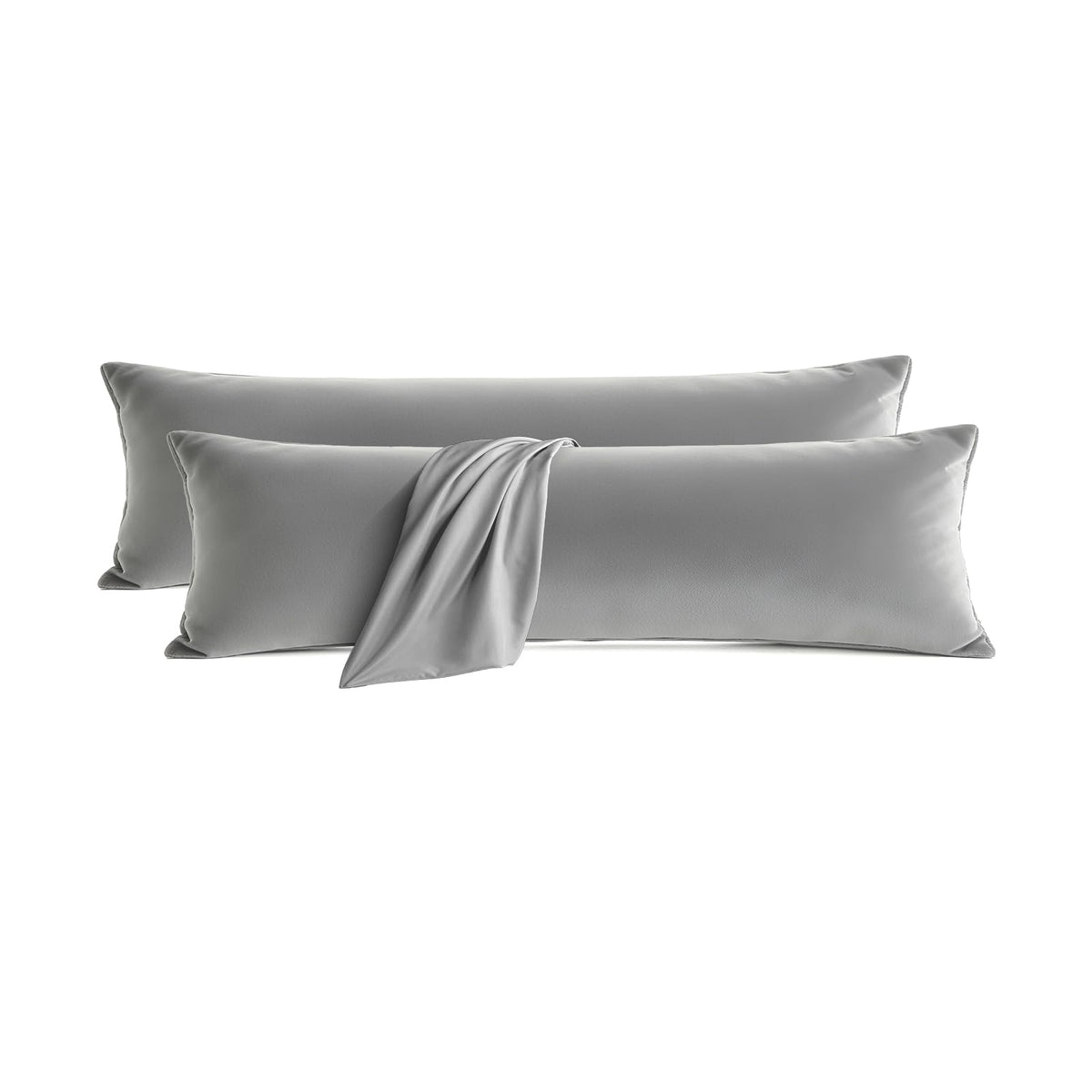 Set of 2 Brushed Microfiber Pillowcases 20x26 inch Pink