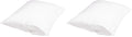 Amazon Basics King Pillow Protector with Zipper, Breathable 100% Cotton Hypoallergenic, Tight Weave, Machine Washable, White, 37 x 21 Inches, Pillows Not Included
