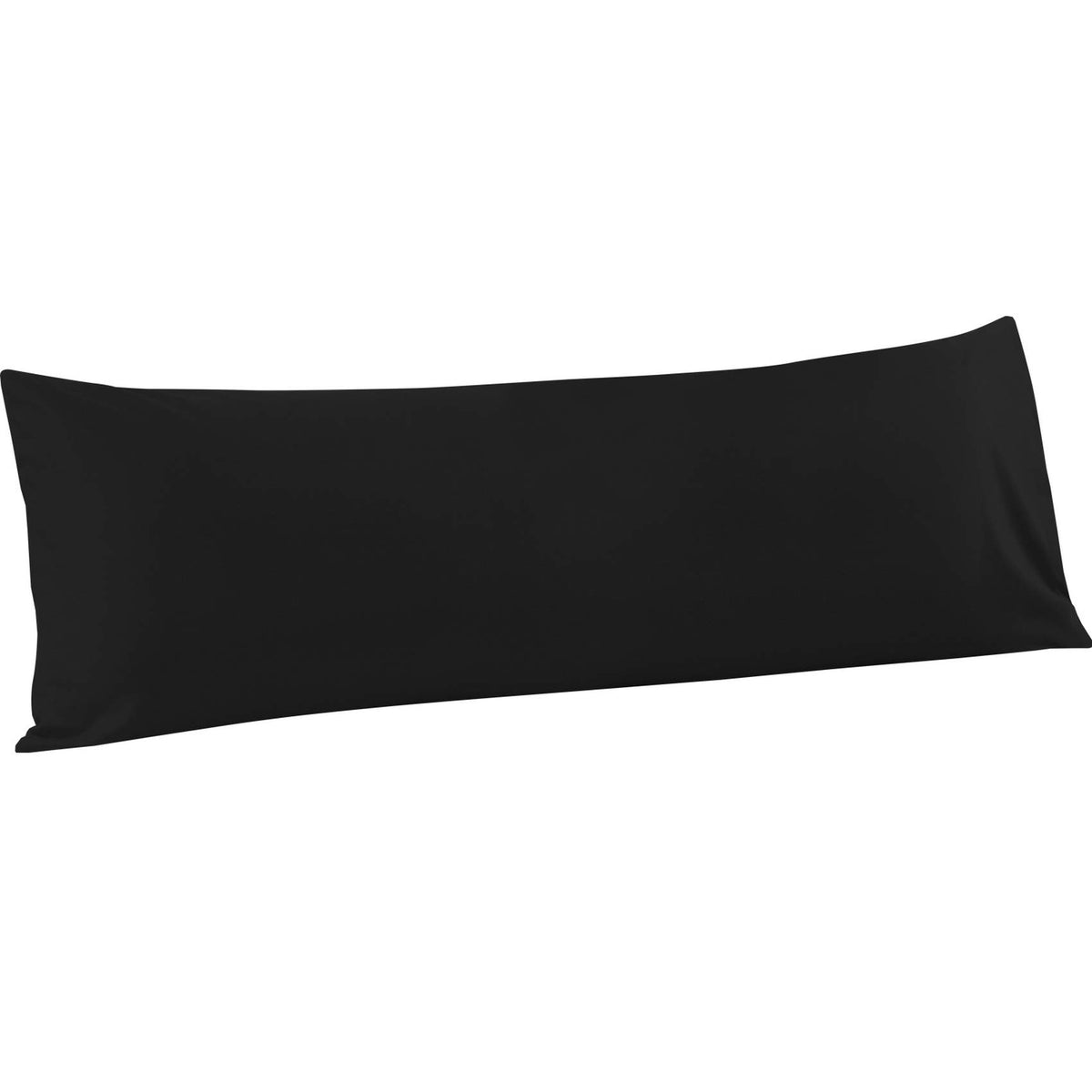 FLXXIE 2-Pack Microfiber Queen Pillow Cases, Envelope Closure, Black