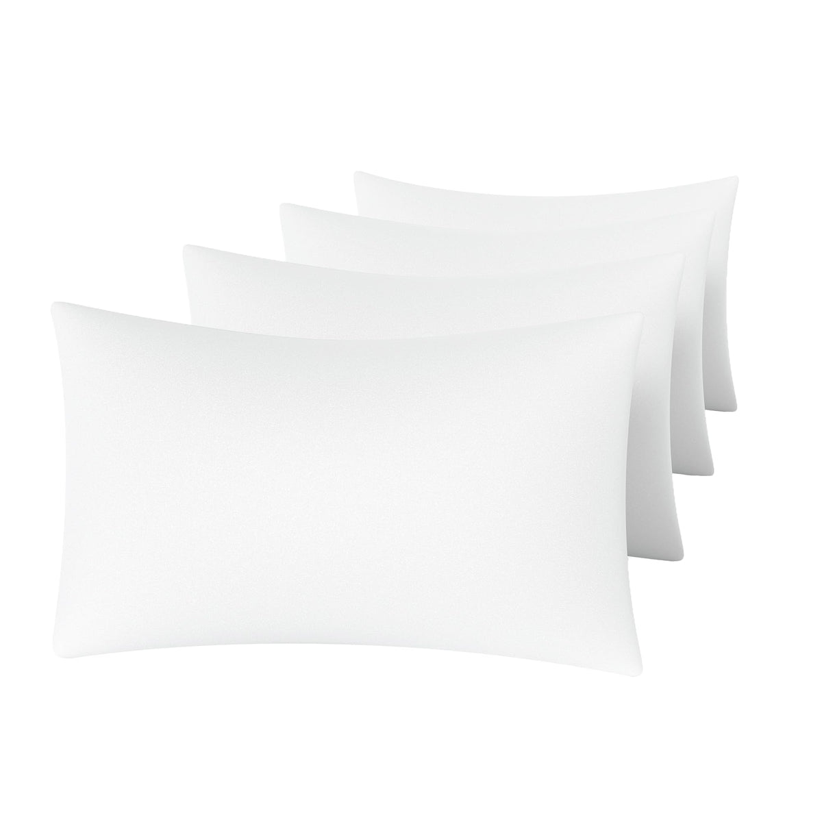 MINIPANDA Dark Grey Pillow Cases Set of 4 Queen Size, Envelope Design