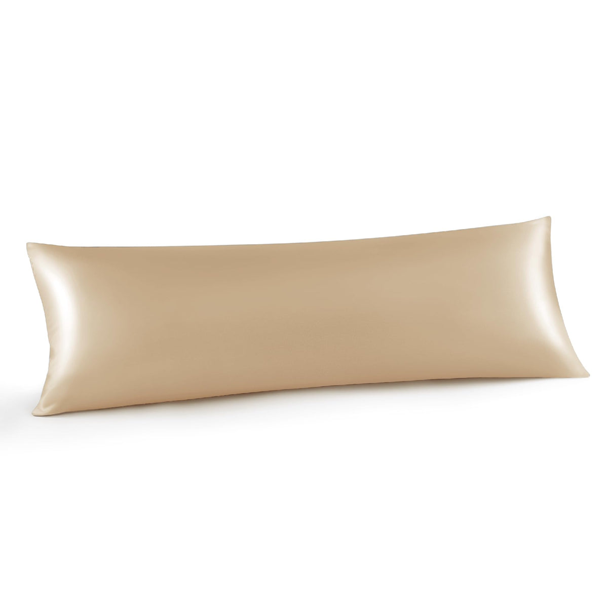 INFIIXSO Silk Pillow Cases 2 Pack, Standard Size, Hidden Zipper, Light Grey