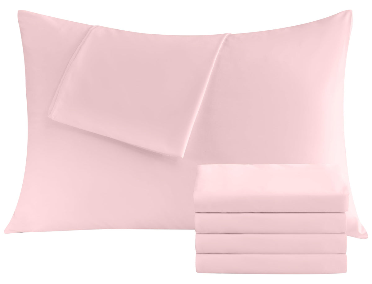 CULVE White Pillow Cases Standard 4 Pack, Microfiber Pillowcase, 20x26