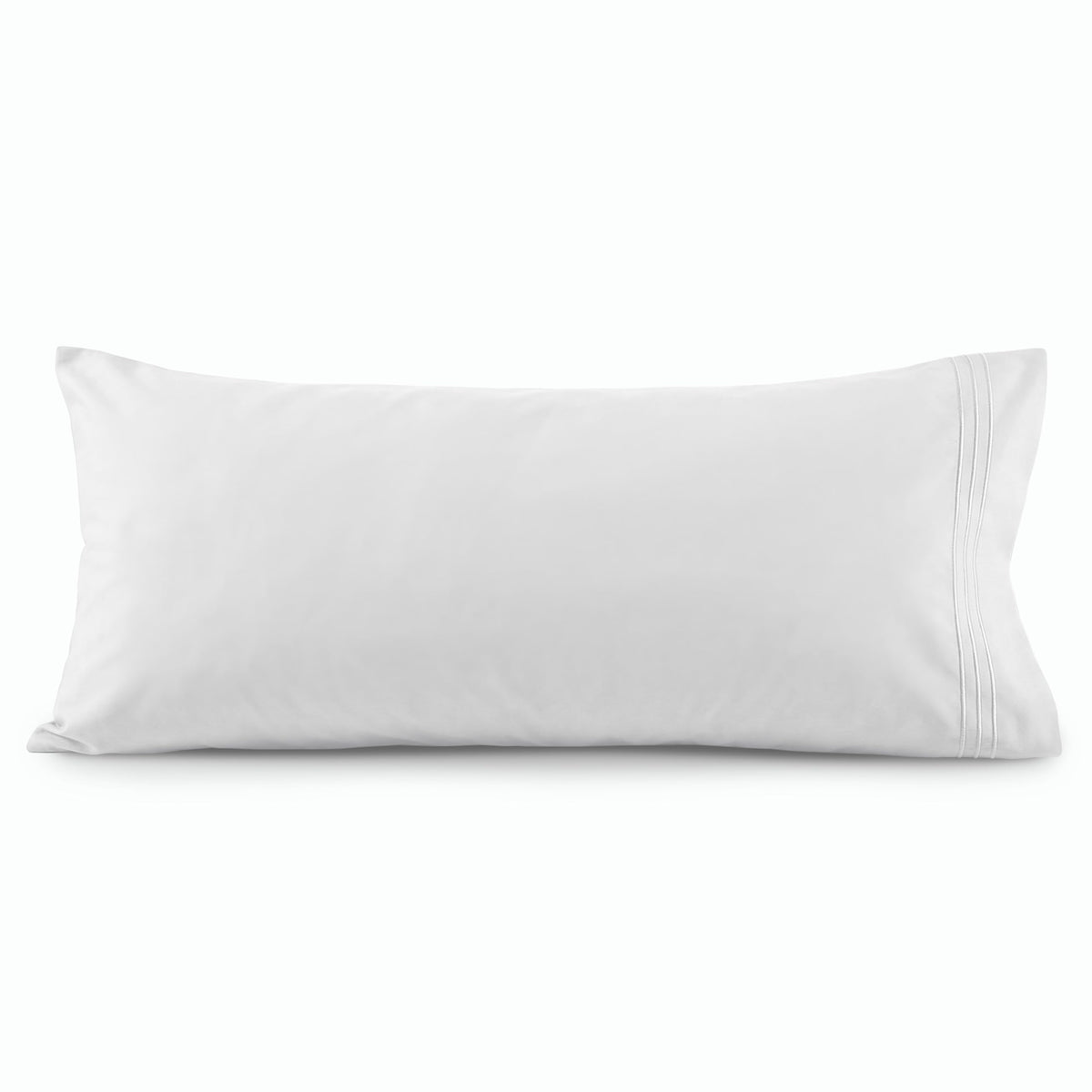 Elegant Comfort Luxury Ultra-Soft 2-Piece Pillowcase Set - 1500 Premium Hotel Quality Microfiber Double Brushed - Wrinkle Resistant, King Size, White