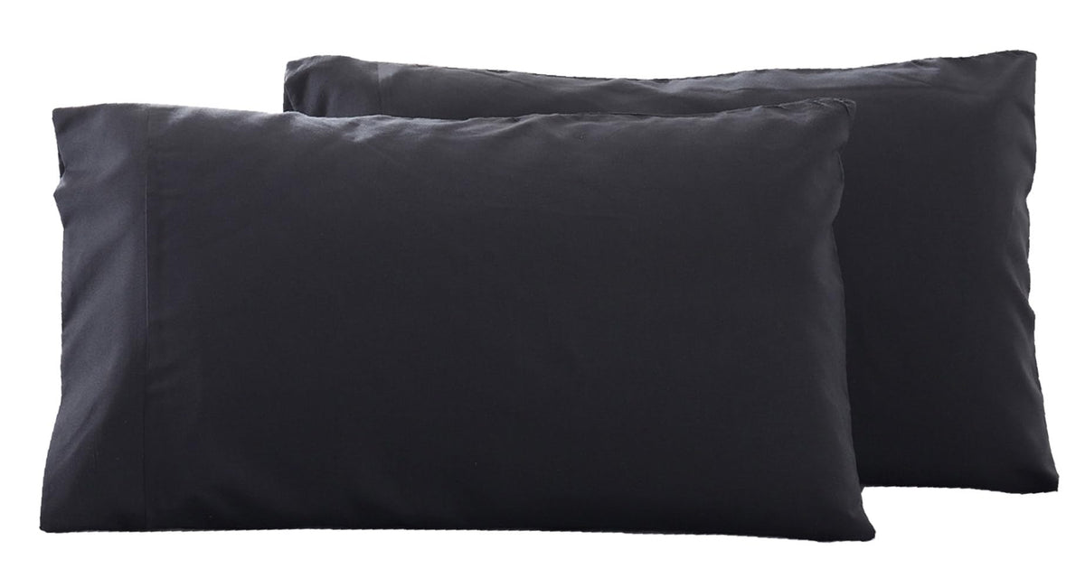 Microfiber Queen Bed Pillowcases 2 Pack, Super Soft Bed Pillow Covers Envelope Closure, Wrinkle, Fade and Stain Resistant, 20x30, Light Beige