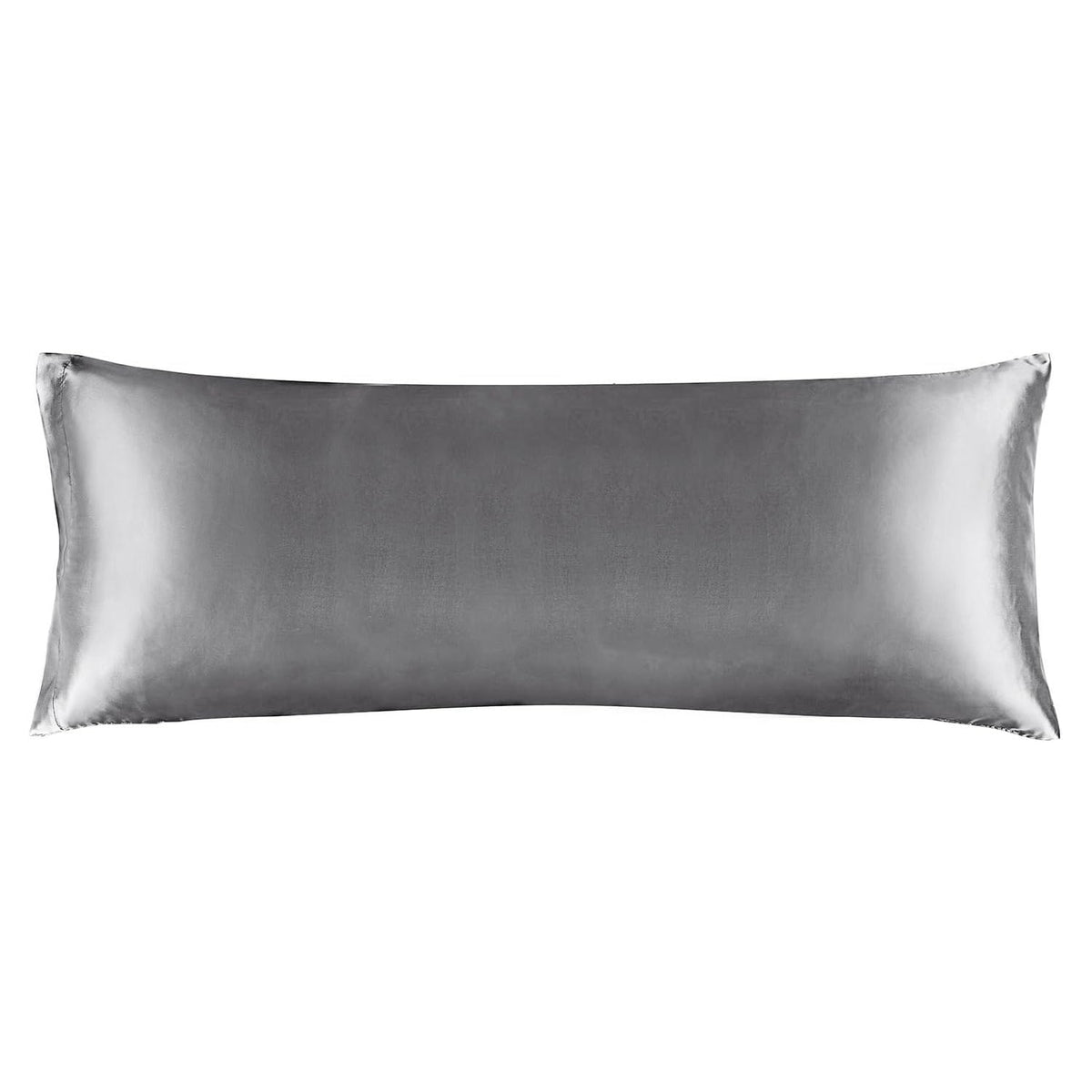BEDELITE Satin Pillowcases, Queen Size 20x30 Inch, Dark Grey, Set of 2