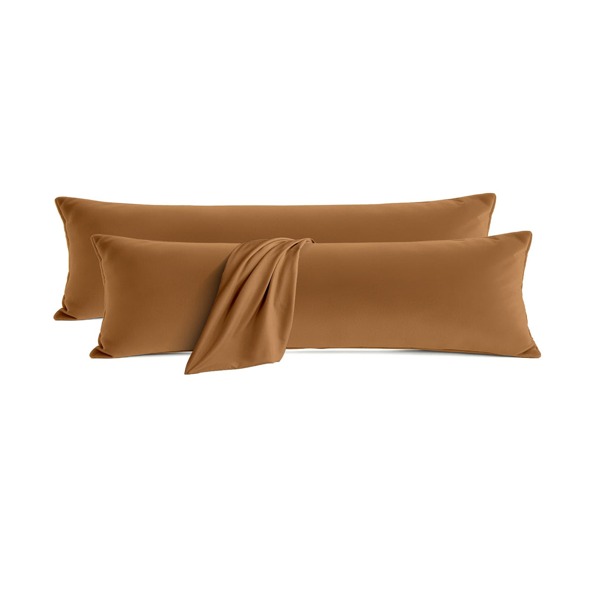 Set of 2 Brushed Microfiber Pillowcases 20x26 inch Pink