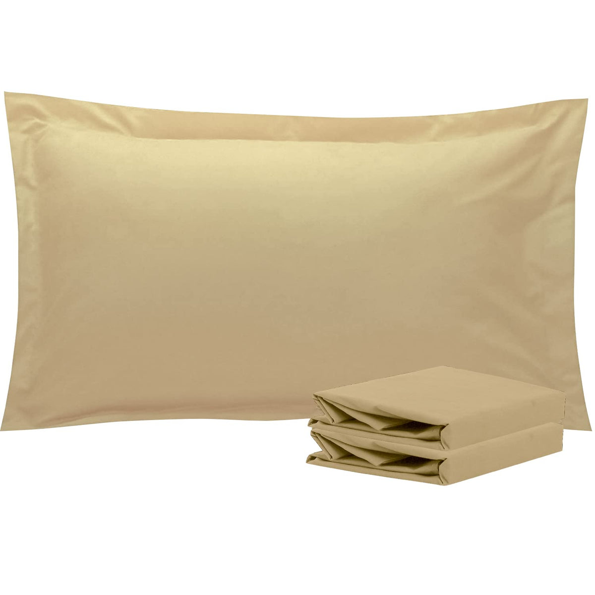 NTBAY Standard Pillow Shams, Set of 2, Microfiber, White