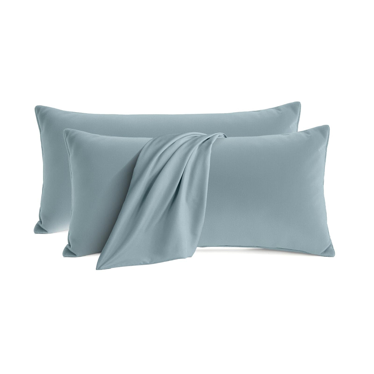 Set of 2 Brushed Microfiber Pillowcases 20x26 inch Pink