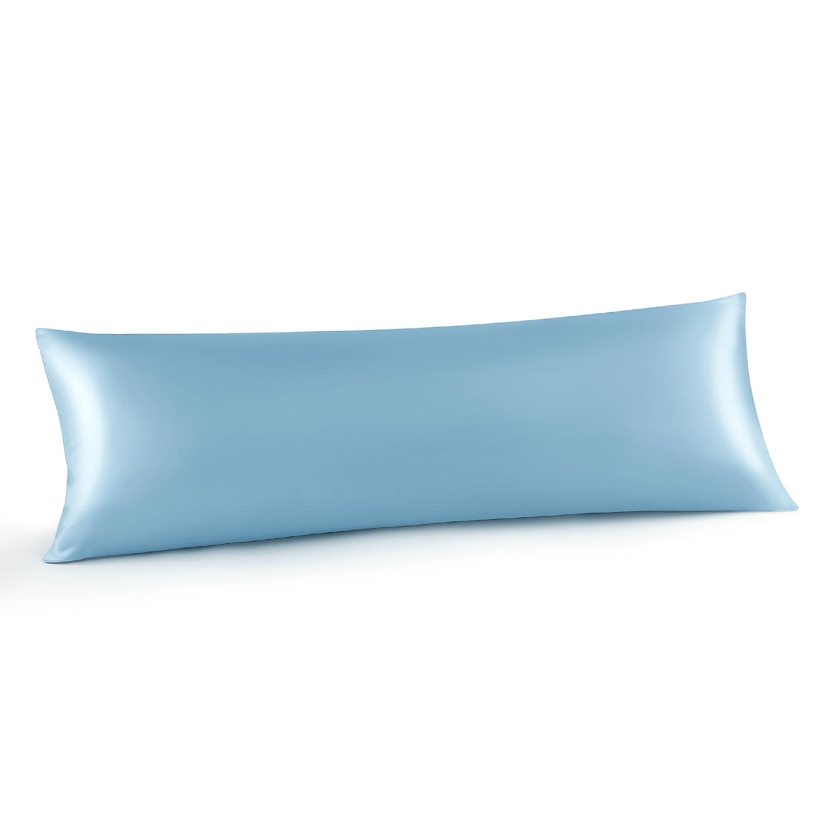 INFIIXSO Silk Pillow Cases 2 Pack, Standard Size, Hidden Zipper, Light Grey