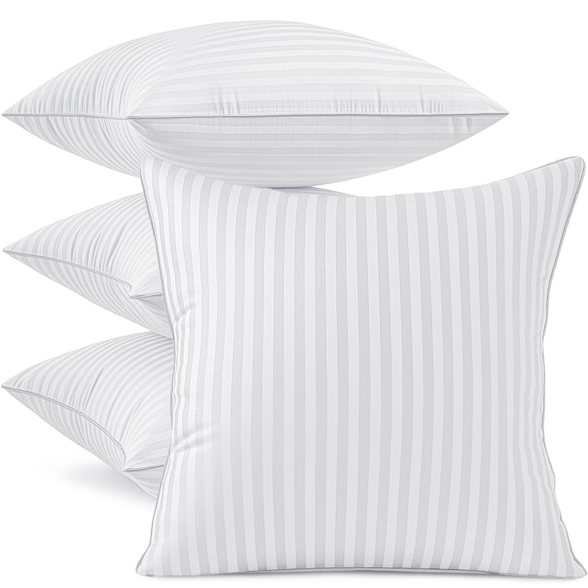 MIULEE 20x20 Throw Pillow Inserts Set of 2, 100% Virgin Microfiber Filling