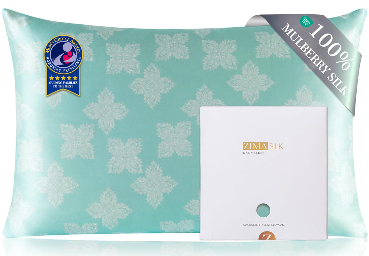 ZIMASILK 100% Pure Mulberry Silk Pillow Cases for Hair and Skin, Queen