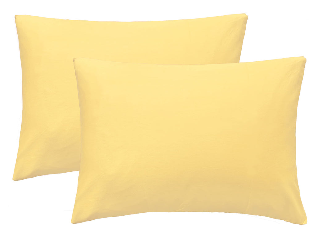 iMaylex Soft 100% Egyptian Cotton Zipper Pillow Case, Cozy and Lightweight Pillowcase, Set of 2, Navy Blue, Standard, 20" x 26"