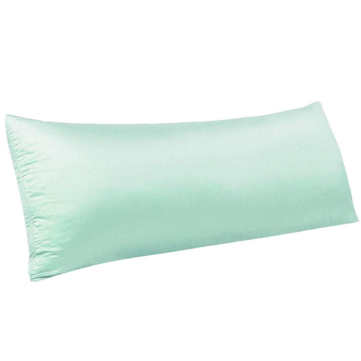 NTBAY Standard Satin Pillowcases, Set of 2, Zipper, Black