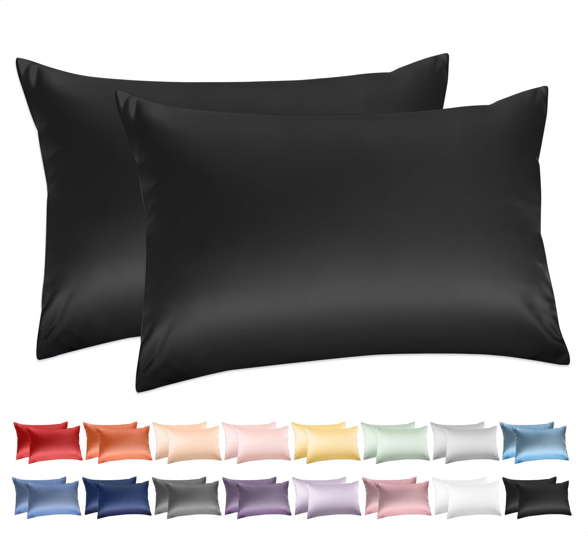 Deep Dream 100% Cotton Pillow Cases Standard Size Set of 2, 600 Thread Count Cotton Pillowcases Standard, White Pillow Cases Set of 2 with Envelop Closure, 20x26 Inches